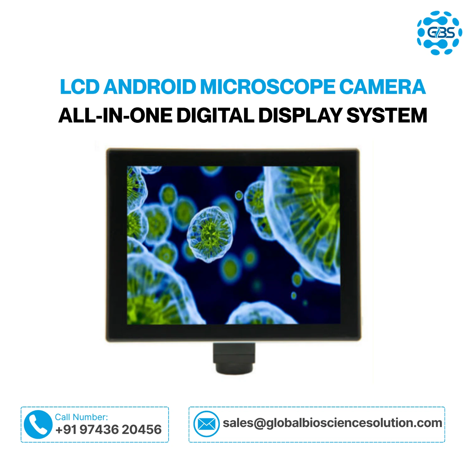 LCD Android Microscope Camera All-in-One Digital Display System