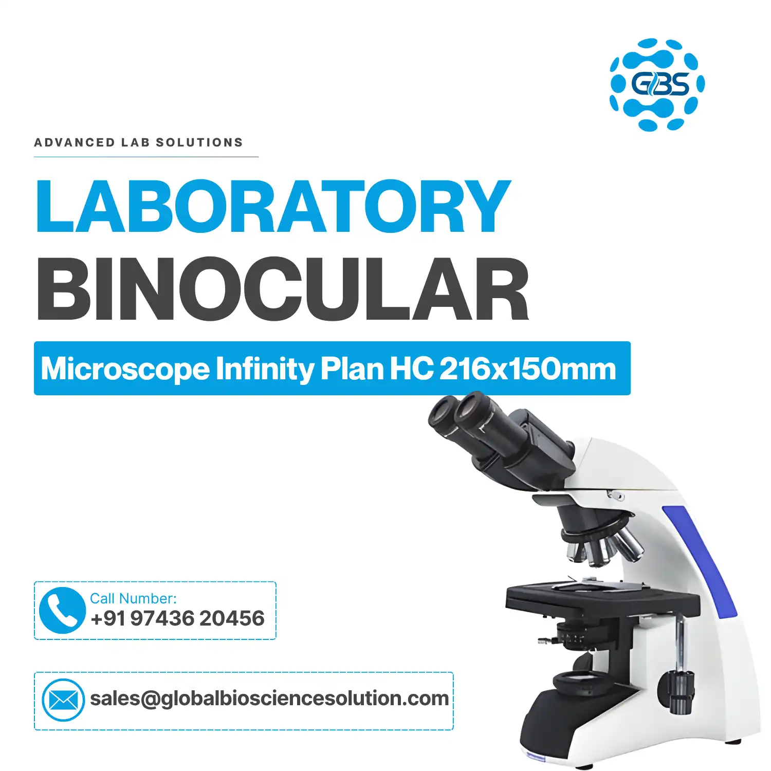 GBS.12.1502-B Binocular Laboratory Microscope with Infinity Plan objectives